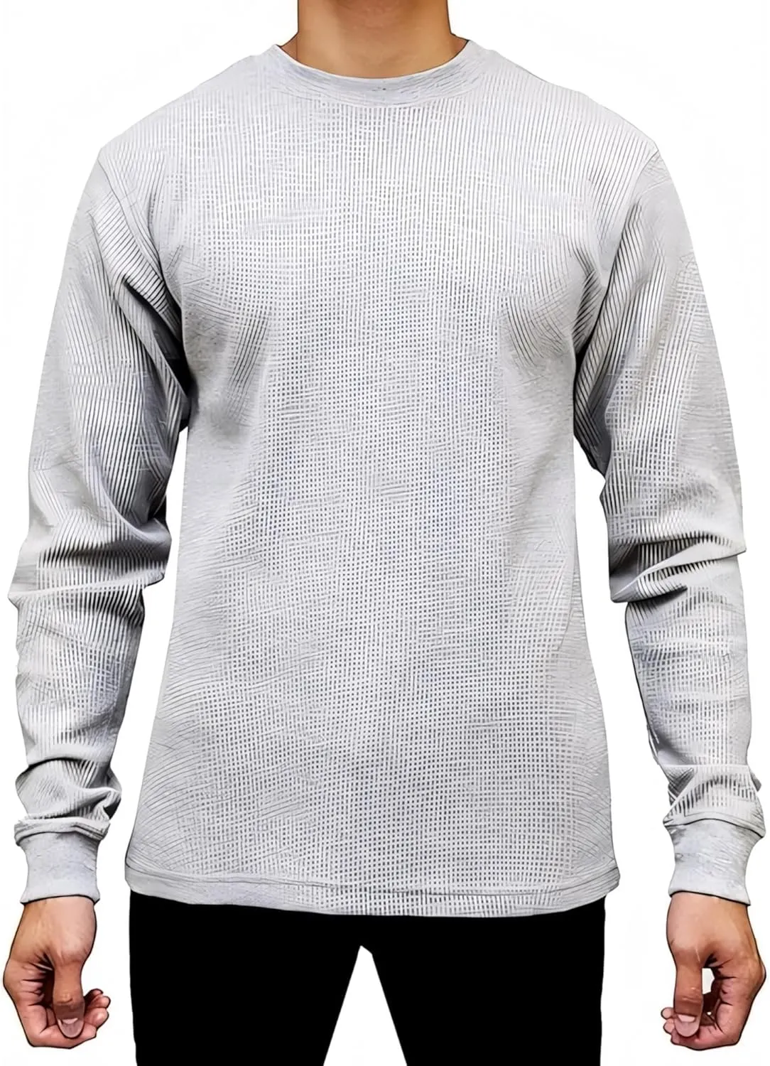 Access Heavyweight Crew Neck Thermal Shirts for Men, Crafted from Rugged Waffle Knit Fabric, Men's Thermal Long Sleeve Shirt