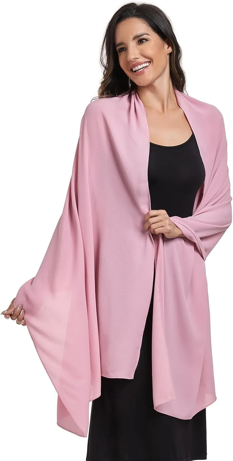 Chiffon Shawl and Wraps for Women Warm Scarves Wedding Evening Bridal Scarfs Pashmina Shawls