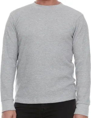JMR Mens Heavyweight Waffle Thermal Shirt - 100% Cotton Long Sleeve - Wear as Base Layer or Standalone - Warm & Breathable